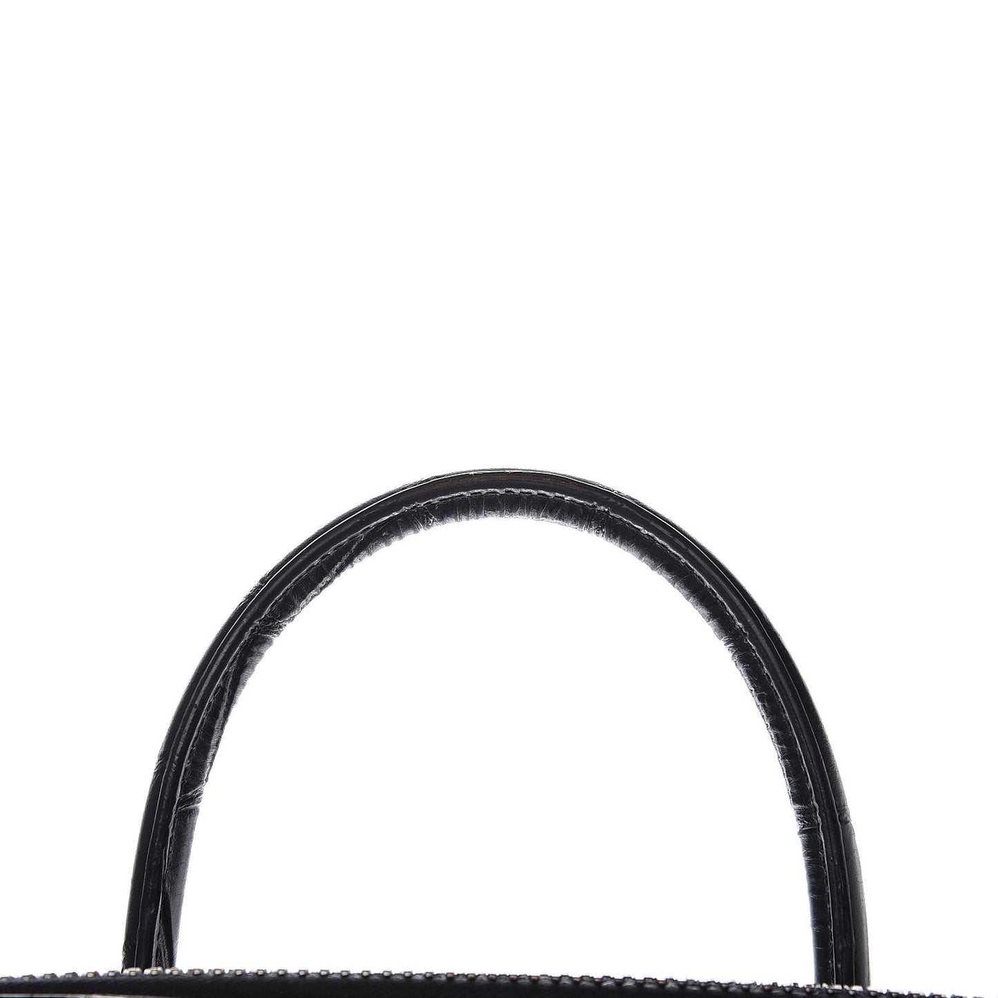 Calfskin Crocodile Embossed Medium Antigona Black