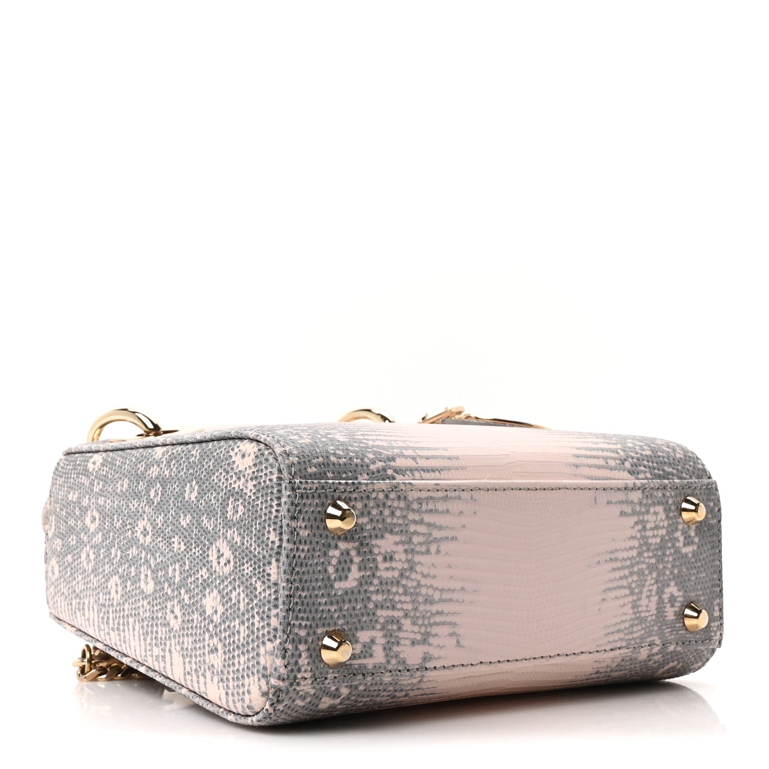 Christian Dior Lizard Ombre Mini Lady Dior Light Pink 4 of 9