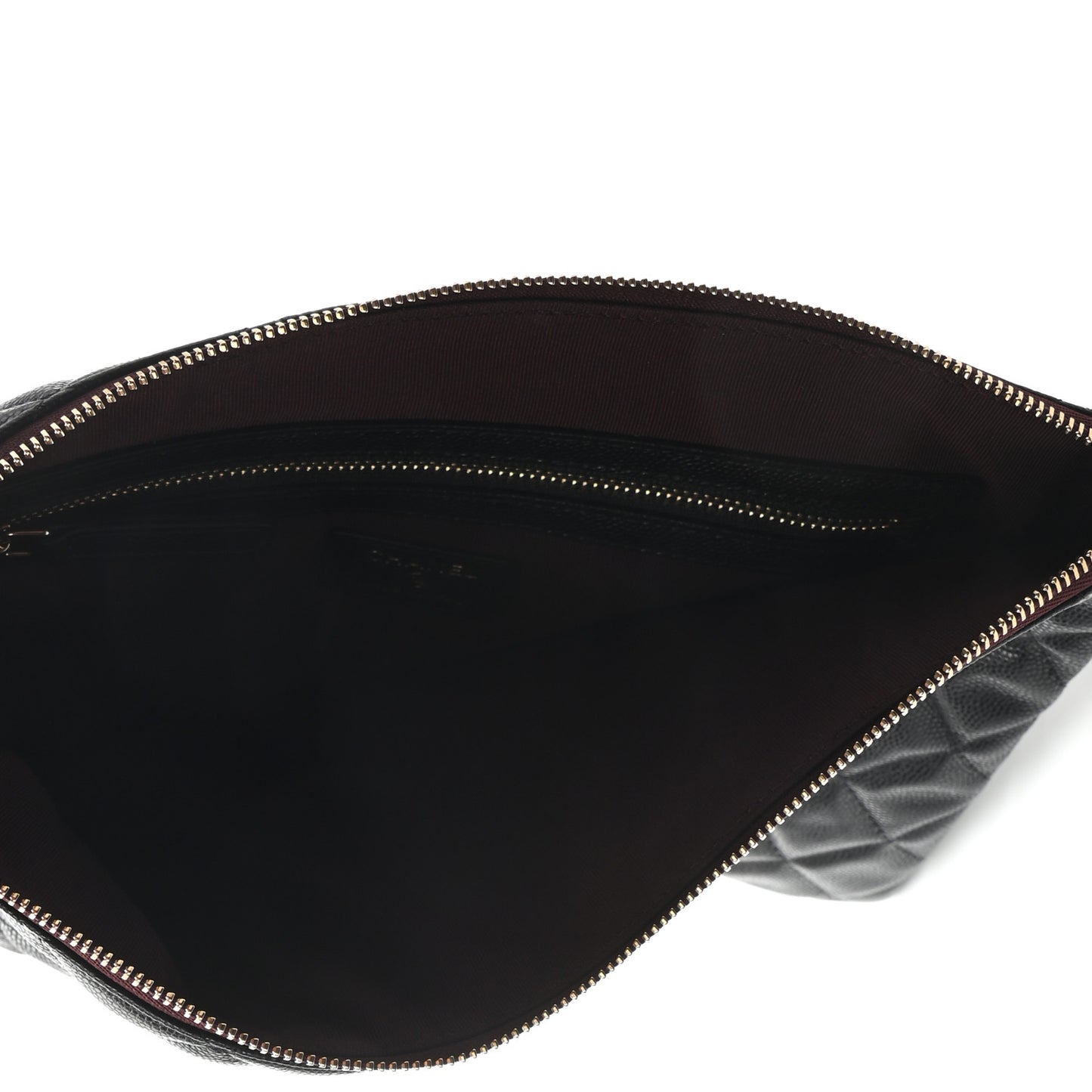Caviar Quilted Medium Cosmetic Case Black