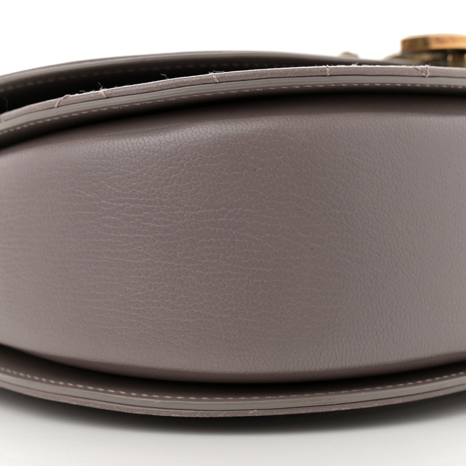 Chanel Shiny Calfskin Goatskin Quilted Medium Coco Curve Messenger Flap Grey 9 of 10