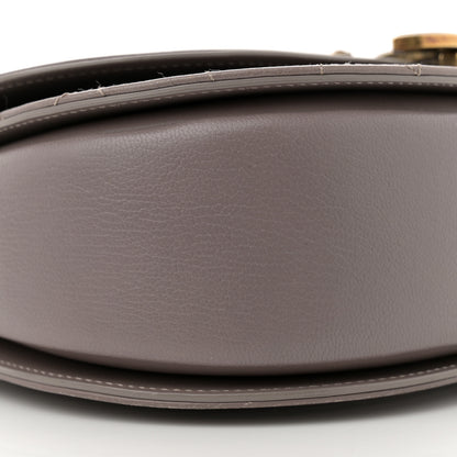 Chanel Shiny Calfskin Goatskin Quilted Medium Coco Curve Messenger Flap Grey 9 of 10