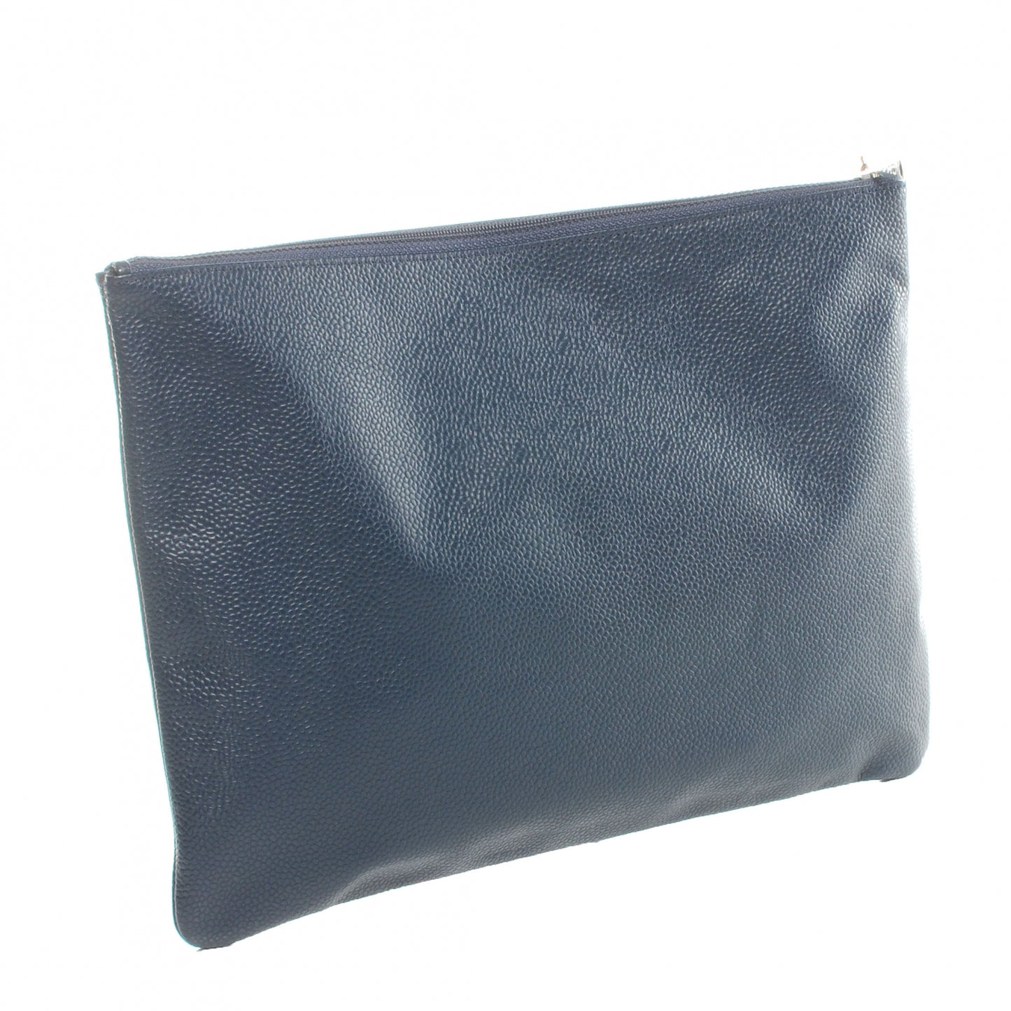 Caviar CC Flat Cosmetic Pouch Navy Blue