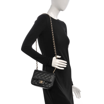 Chanel Caviar Quilted Mini Square Flap Black 2 of 7