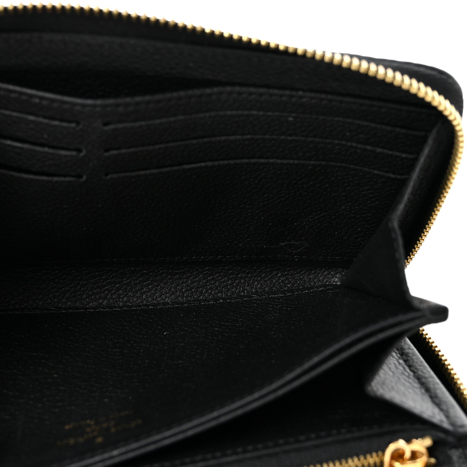 Louis Vuitton Empreinte Monogram Giant Zippy Wallet Black Beige 5 of 7