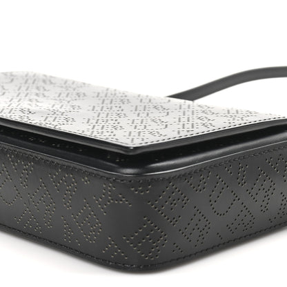 Burberry Calfskin Perforated Logo Hampshire Crossbody Black 9 of 9