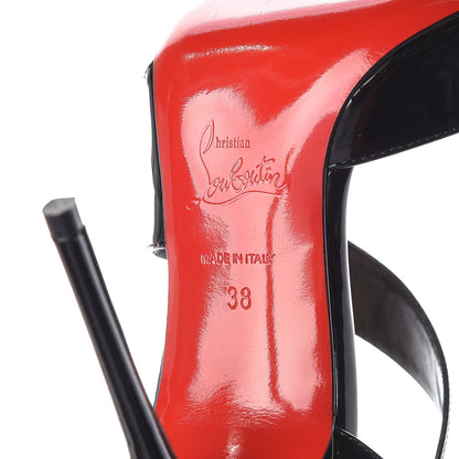 Christian Louboutin Patent Ograde 100 Pumps 38 Black 9 of 11