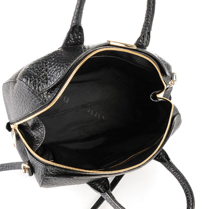 Burberry Heritage Grain Medium Alchester Bowling Bag Black 5 of 8