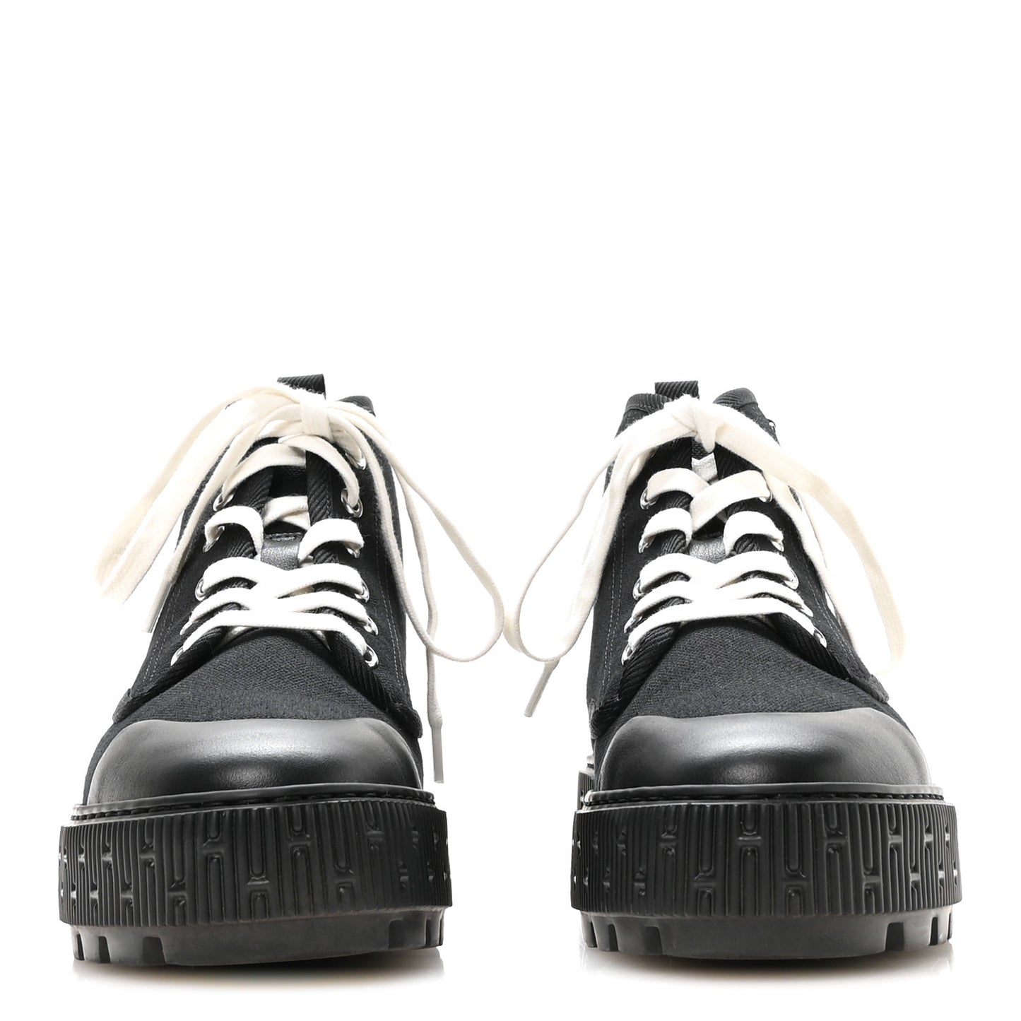 Canvas Calfskin Itineraire Ankle Boot 39 Black