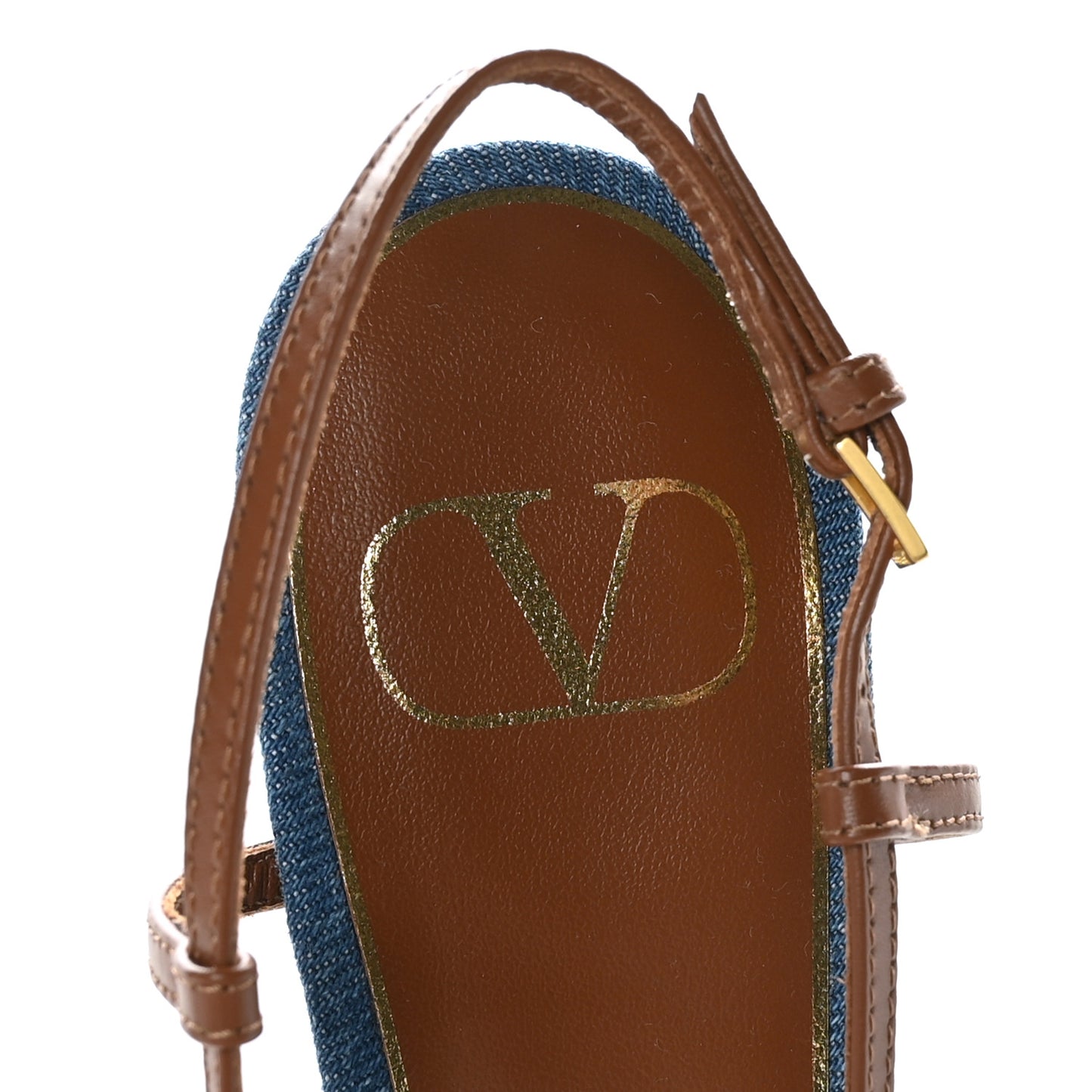 Denim Vlogo Slingback 40mm Pumps 39.5 Denim Selleria