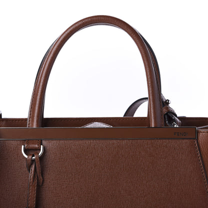 Fendi Vitello Elite Petite 2Jours Tote Walnut 11 of 11