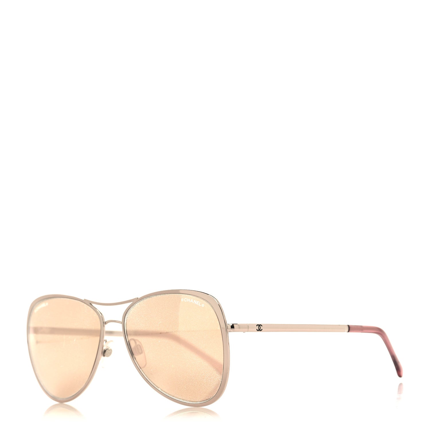 Chanel 18K Pilot Summer Sunglasses 4223 Pink Gold 1 of 8
