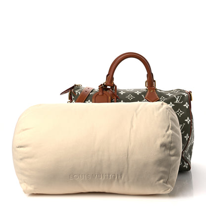 Louis Vuitton Calfskin Monogram Speedy P9 Bandouliere 40 Green Sancha 3 of 11