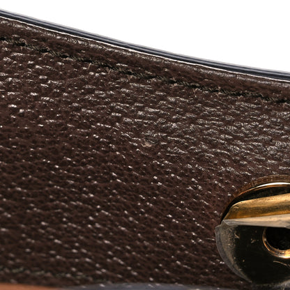 Gucci Monogram Jumbo GG Textured Dollar Calfskin Small Diana Tote Bag Camel Ebony New Acero 10 of 10