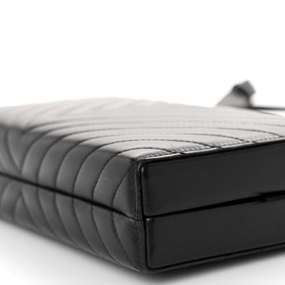Chanel Lambskin Chevron Reissue Quilted Clutch Bag Black 10 of 10