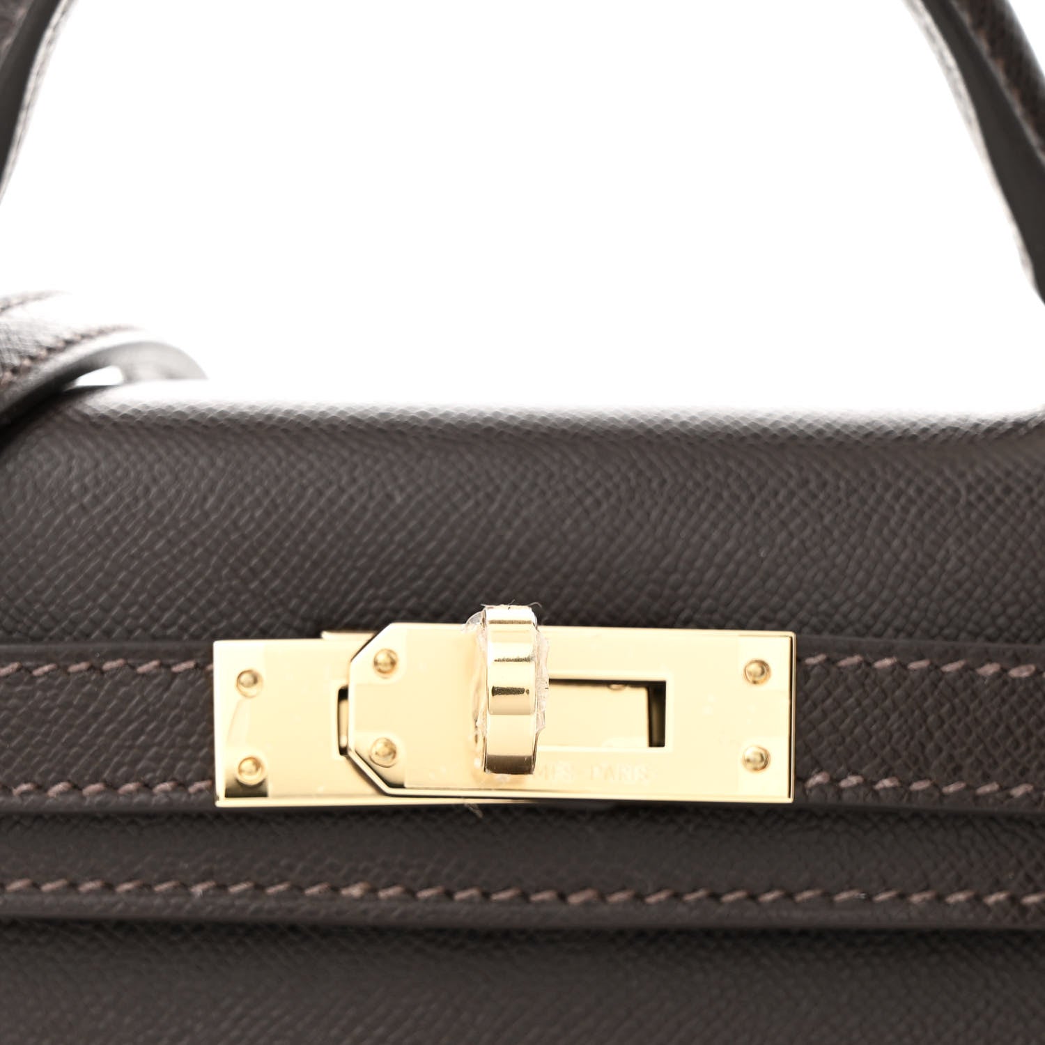 Hermes Madame Calfskin Mini Kelly Sellier 20 Bai Brun 7 of 10
