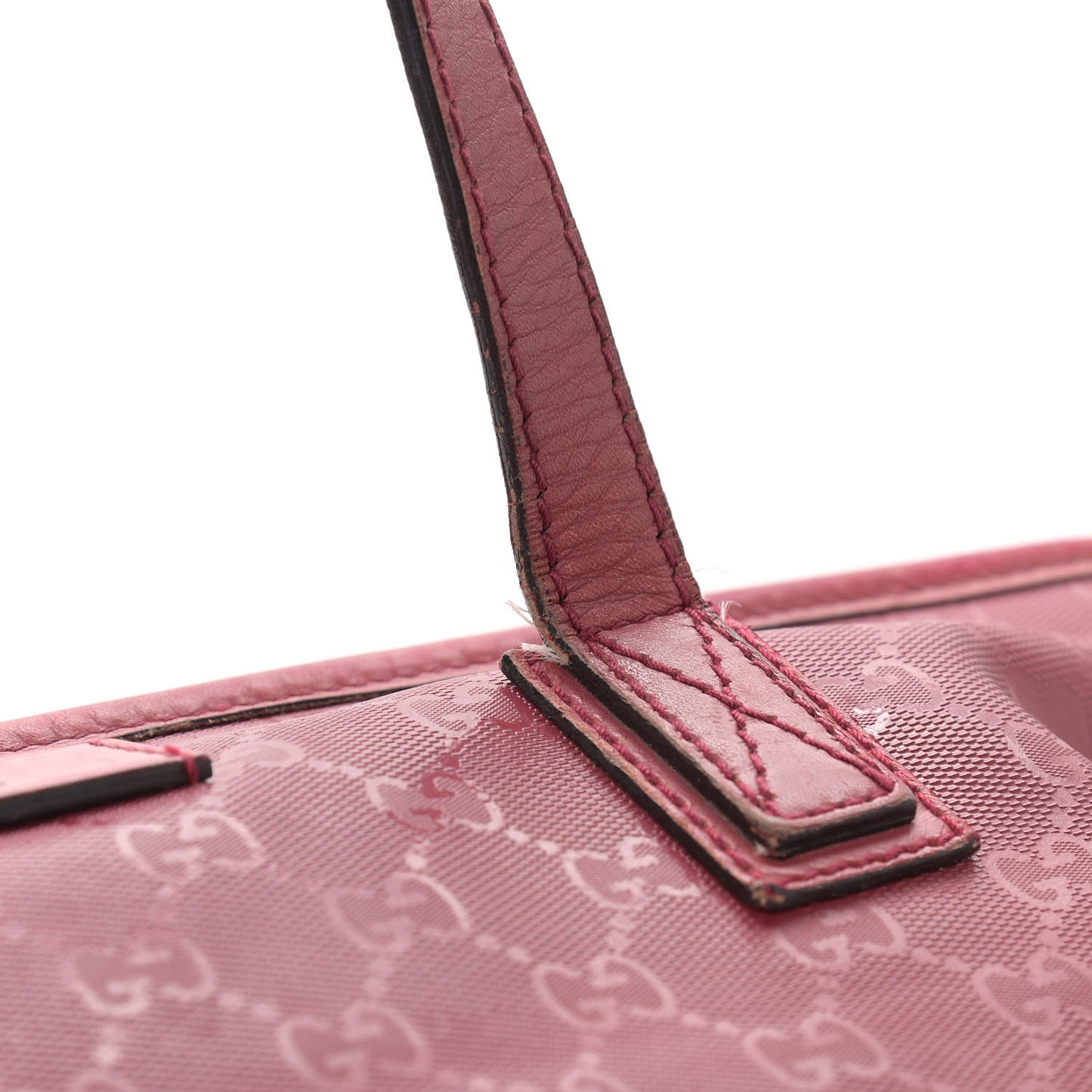 Imprime Monogram Medium Zippered Shopping Tote Rose Blush