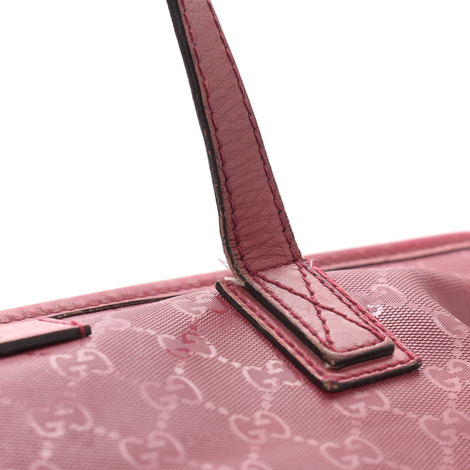 Gucci Imprime Monogram Medium Zippered Shopping Tote Rose Blush 15 of 21