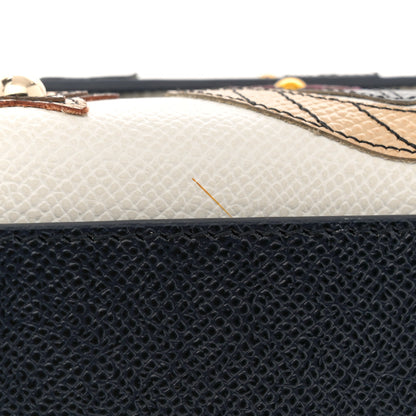 Dolce & Gabbana DOLCE GABBANA Dauphine Small Miss Sicily Anchor Satchel White Blue 11 of 13