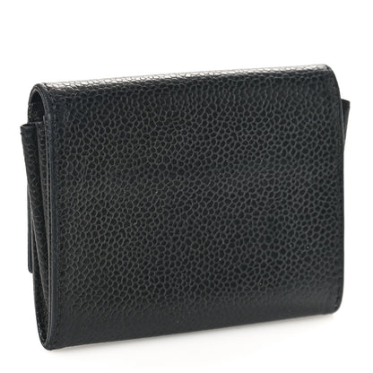 Chanel Caviar Timeless CC Flap Wallet Black 3 of 9