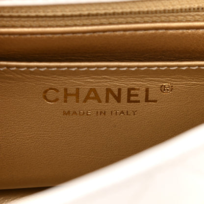 Chanel Lambskin Quilted Mini Rectangular Pearl Crush Flap White 6 of 9
