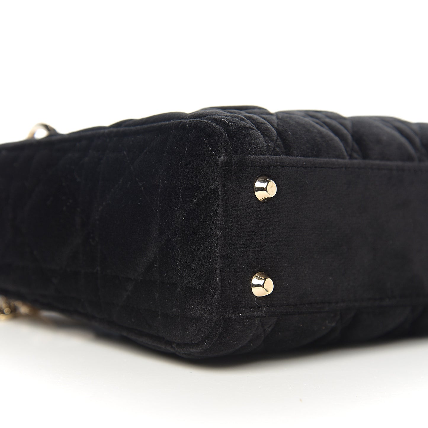 Velvet Mini Lady Dior Black