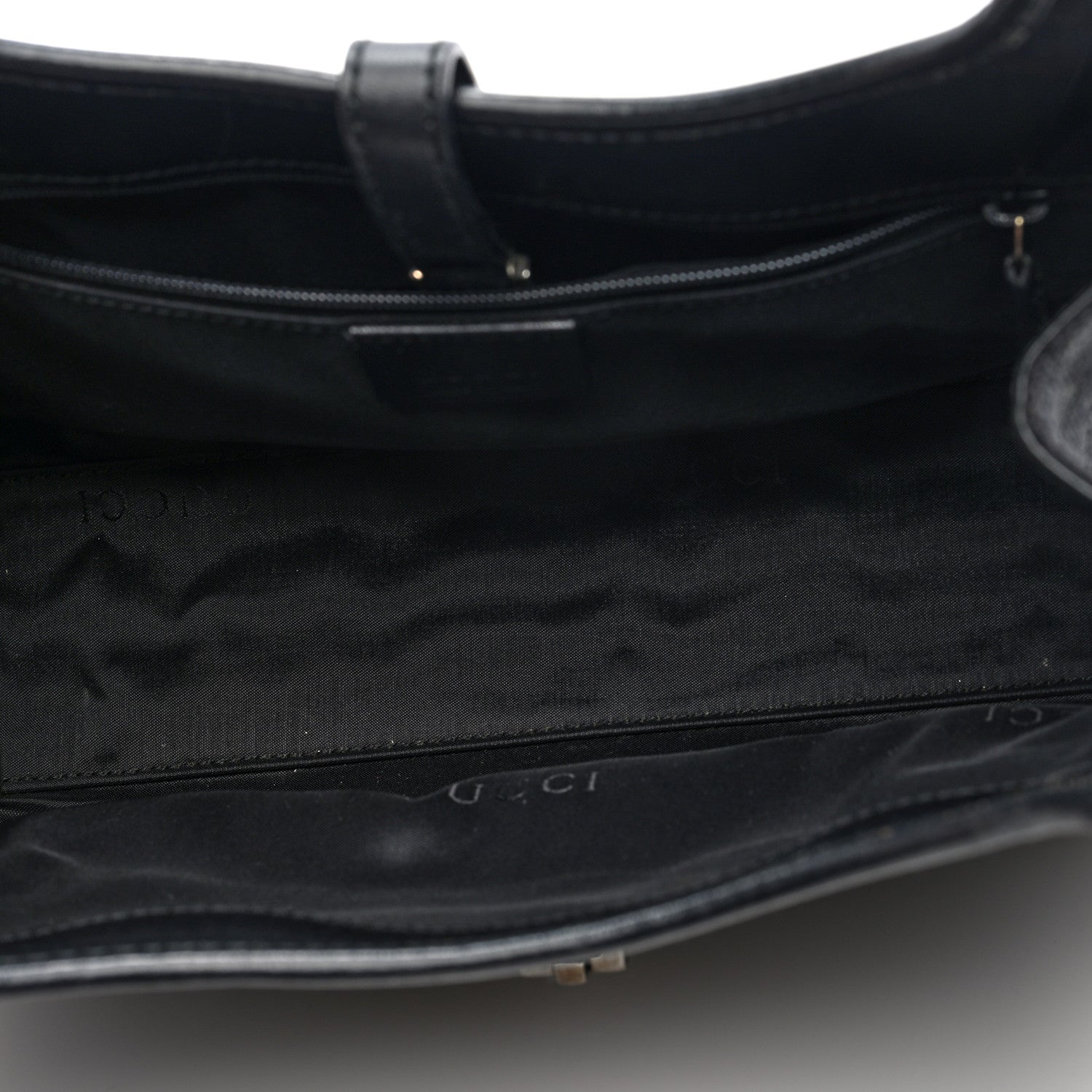 Gucci Monogram Bardot Shoulder Bag Black 5 of 10