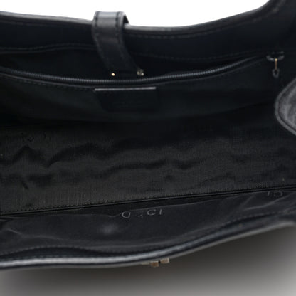 Gucci Monogram Bardot Shoulder Bag Black 5 of 10