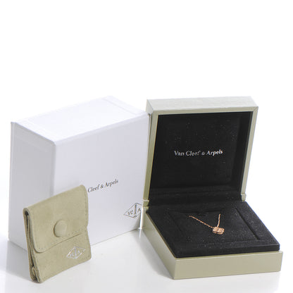 Van Cleef & Arpels 18K Rose Gold Sweet Alhambra Pendant Necklace 4 of 7