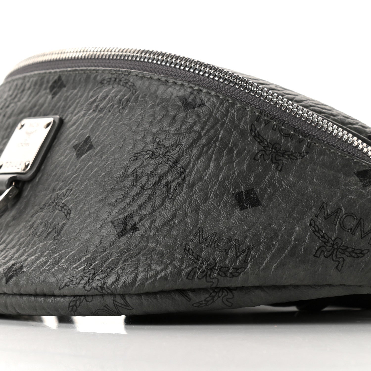 MCM Visetos Small Fursten Belt Bag Phantom Grey 9 of 9
