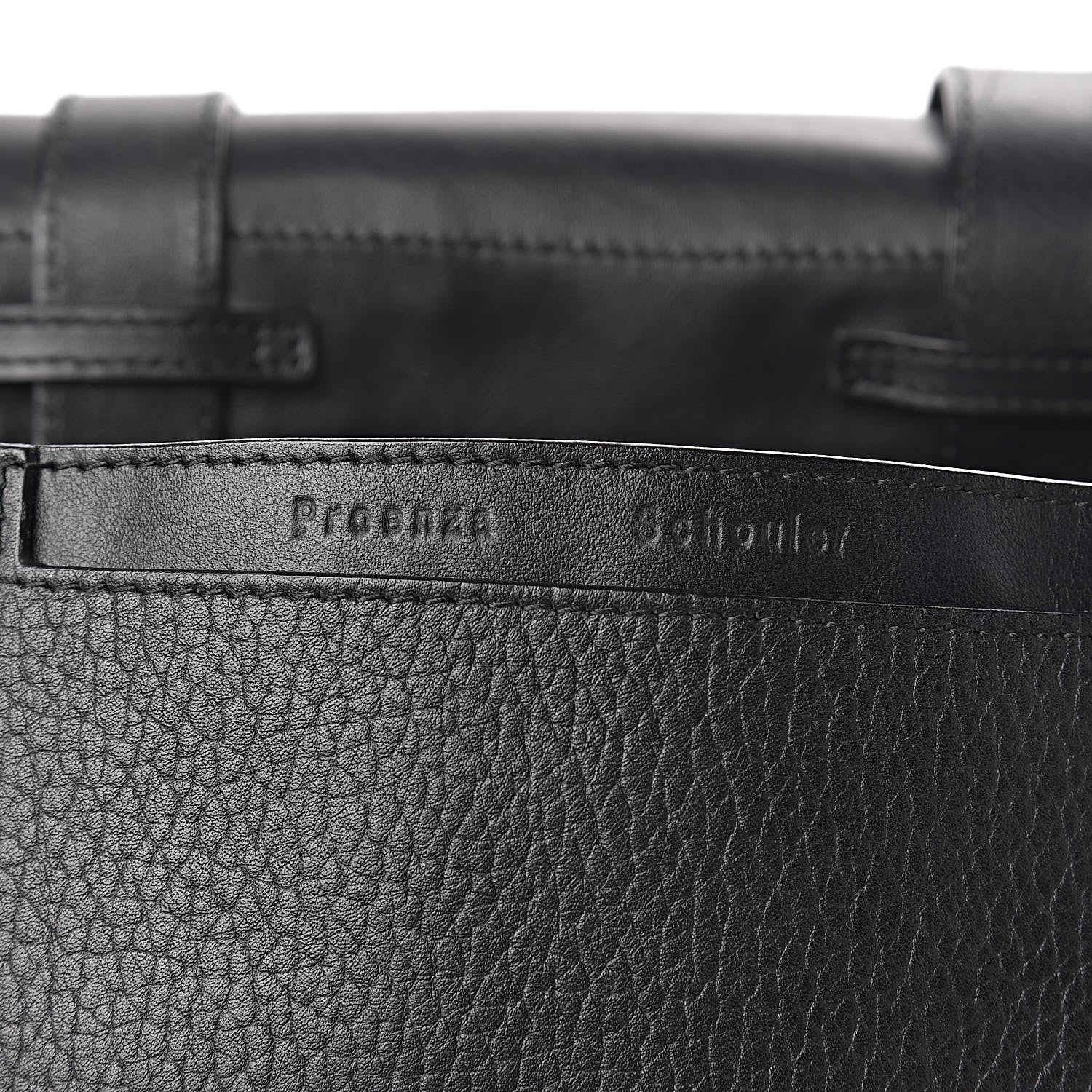 Proenza Schouler Pebbled Calfskin PS Courier Backpack Black 6 of 14
