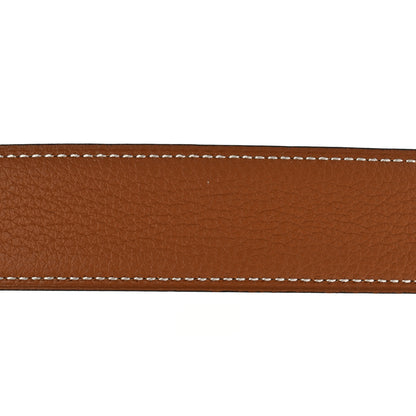 Hermes Box Togo 32mm Guilloche H Belt 75 30 Black Gold 9 of 12