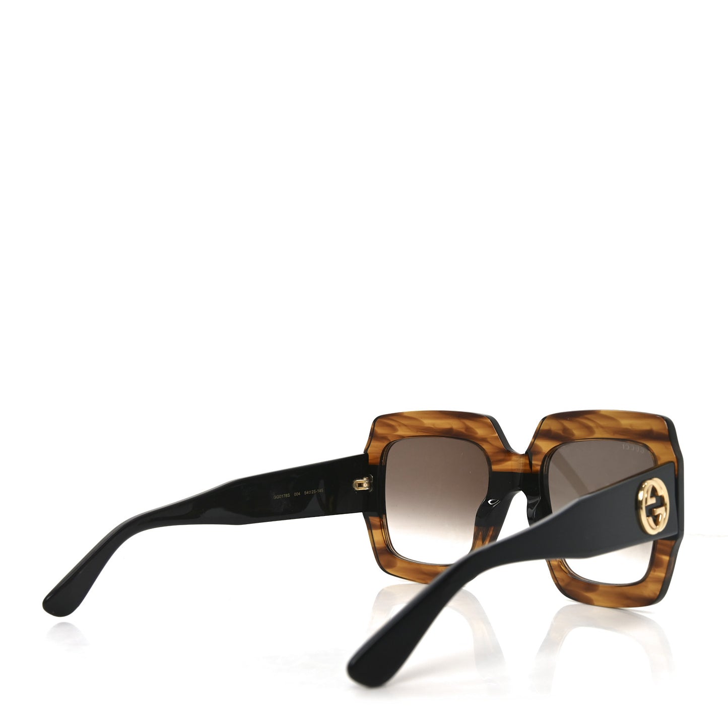 Square Frame GG0178S Sunglasses Havana