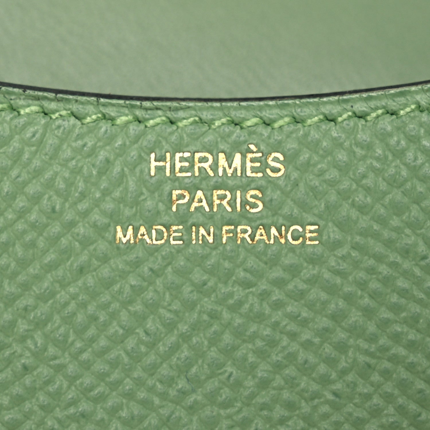 Hermes Epsom Constance Slim Wallet Vert Criquet 8 of 10