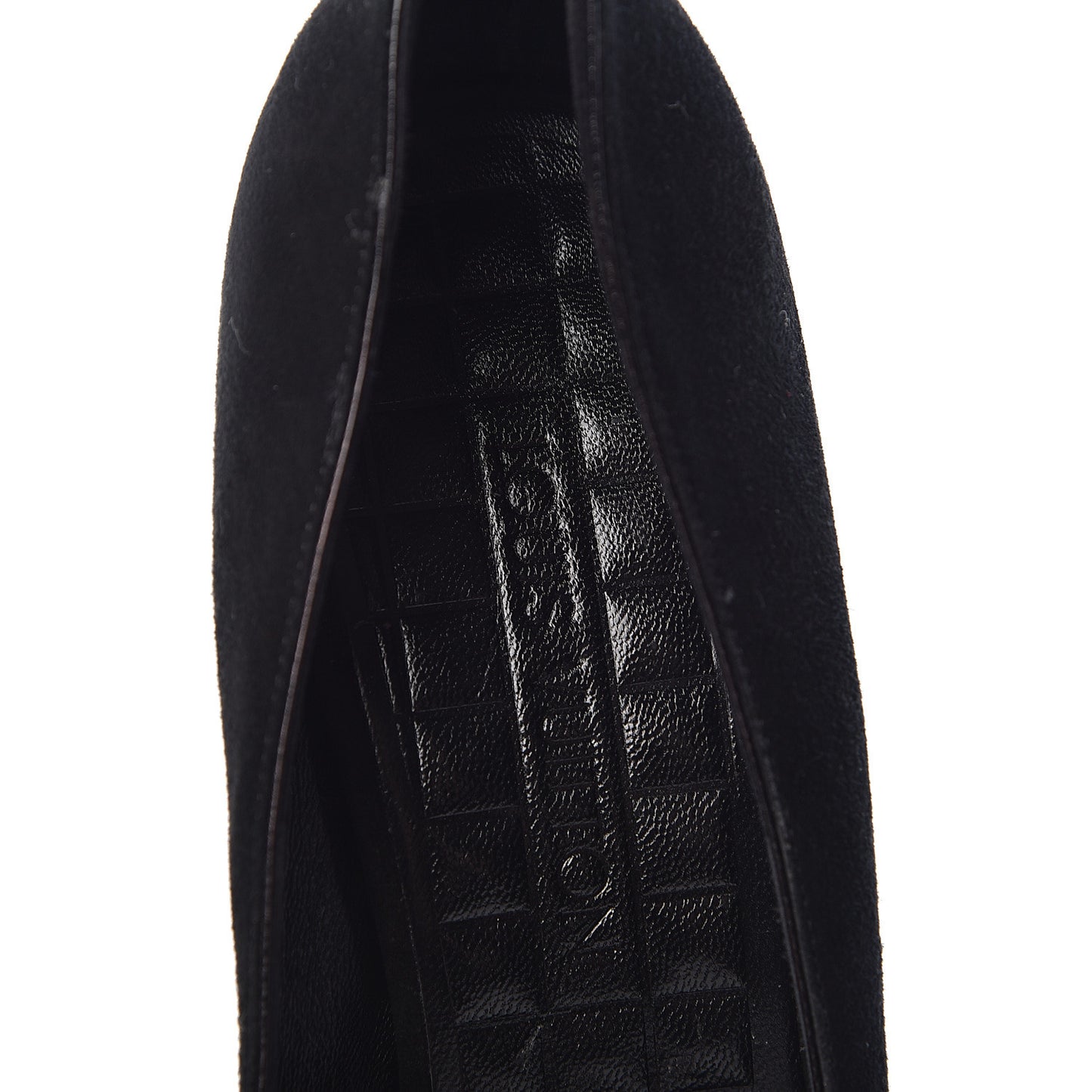 Suede Mirrored Ball Pumps 37 Black