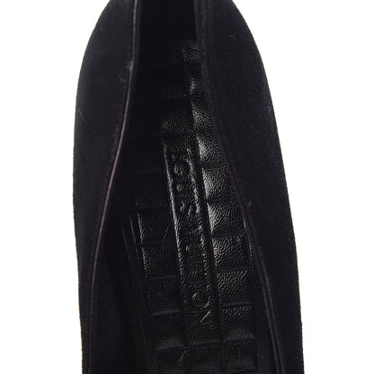 Louis Vuitton Suede Mirrored Ball Pumps 37 Black 10 of 16