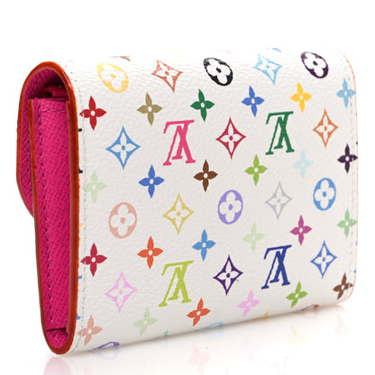 Louis Vuitton LV X TM Monogram Multicolor Rosalie Coin Purse White Kawaii Pink 4 of 7