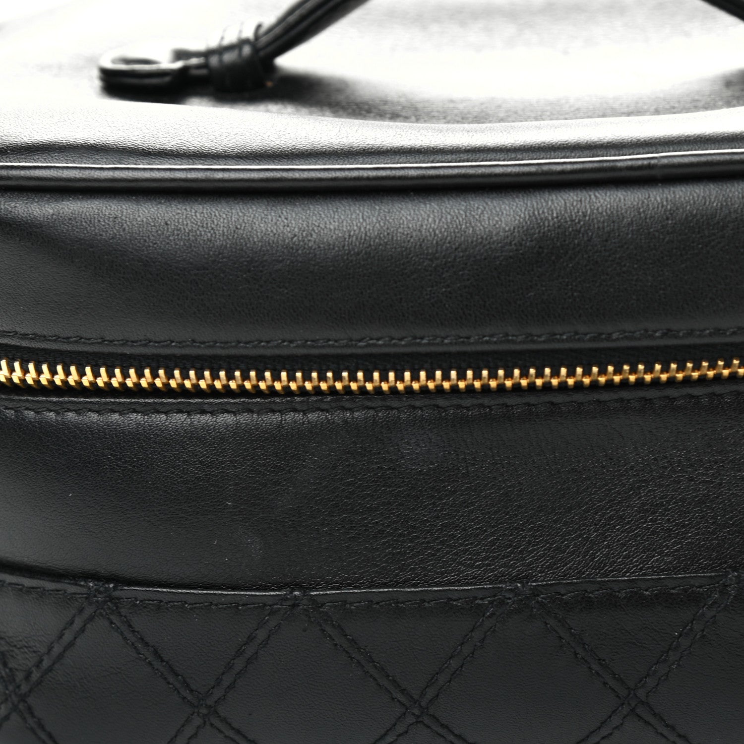 Chanel Lambskin Vanity Cosmetic Case Black 14 of 14