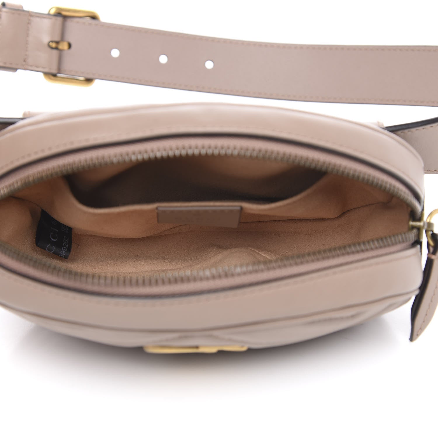 Gucci Calfskin Matelasse GG Marmont Belt Bag 85 34 Porcelain Rose 5 of 11