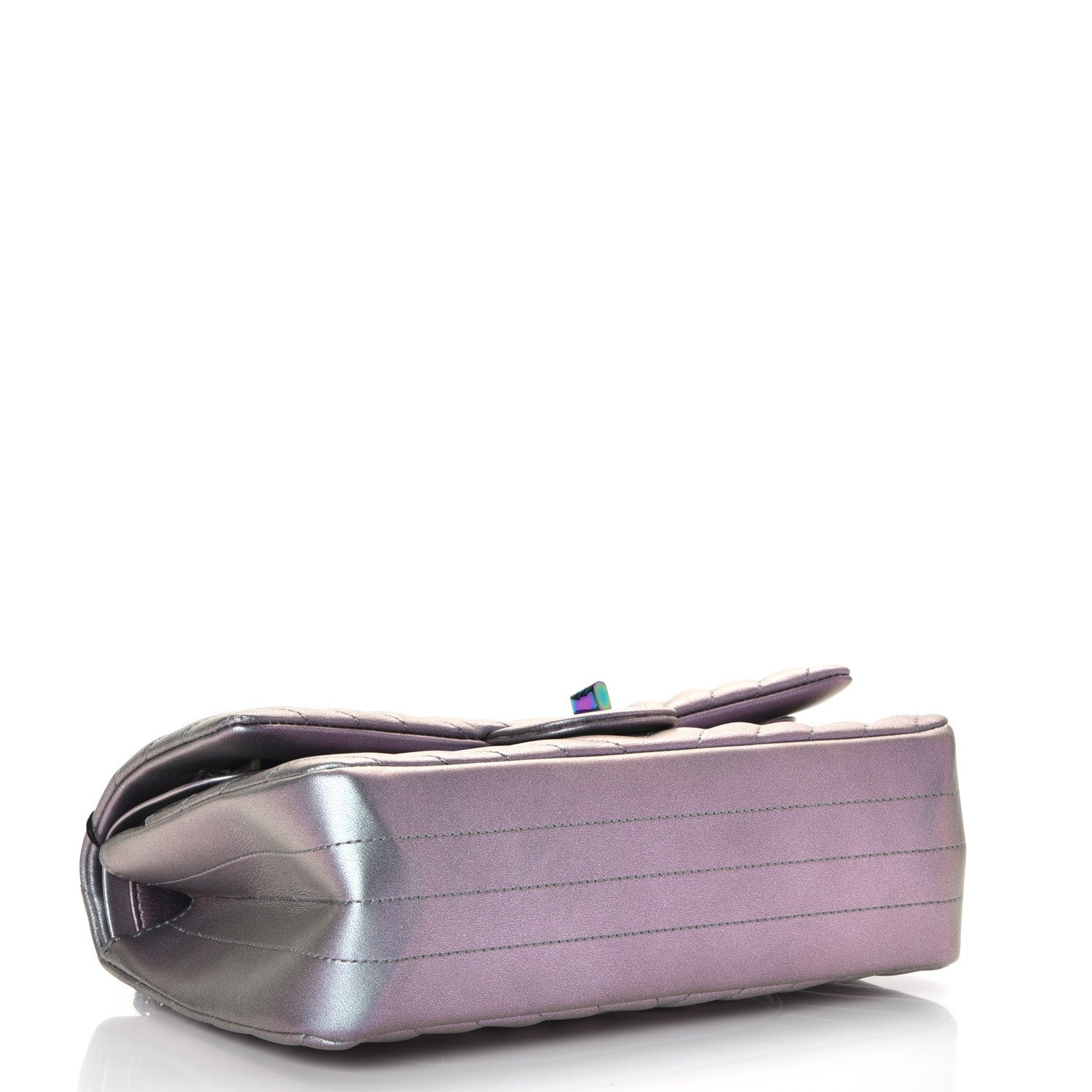 Chanel Iridescent Lambskin Chevron Quilted 2.55 Reissue 225 Flap Light Purple 5 of 9