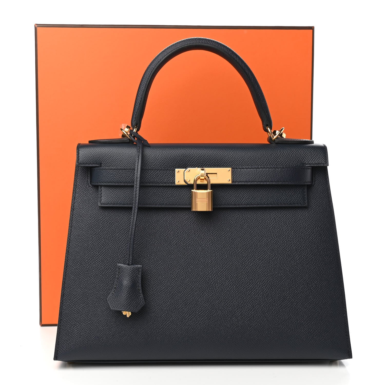 Hermes Epsom Kelly Sellier 28 Bleu Indigo 12 of 12
