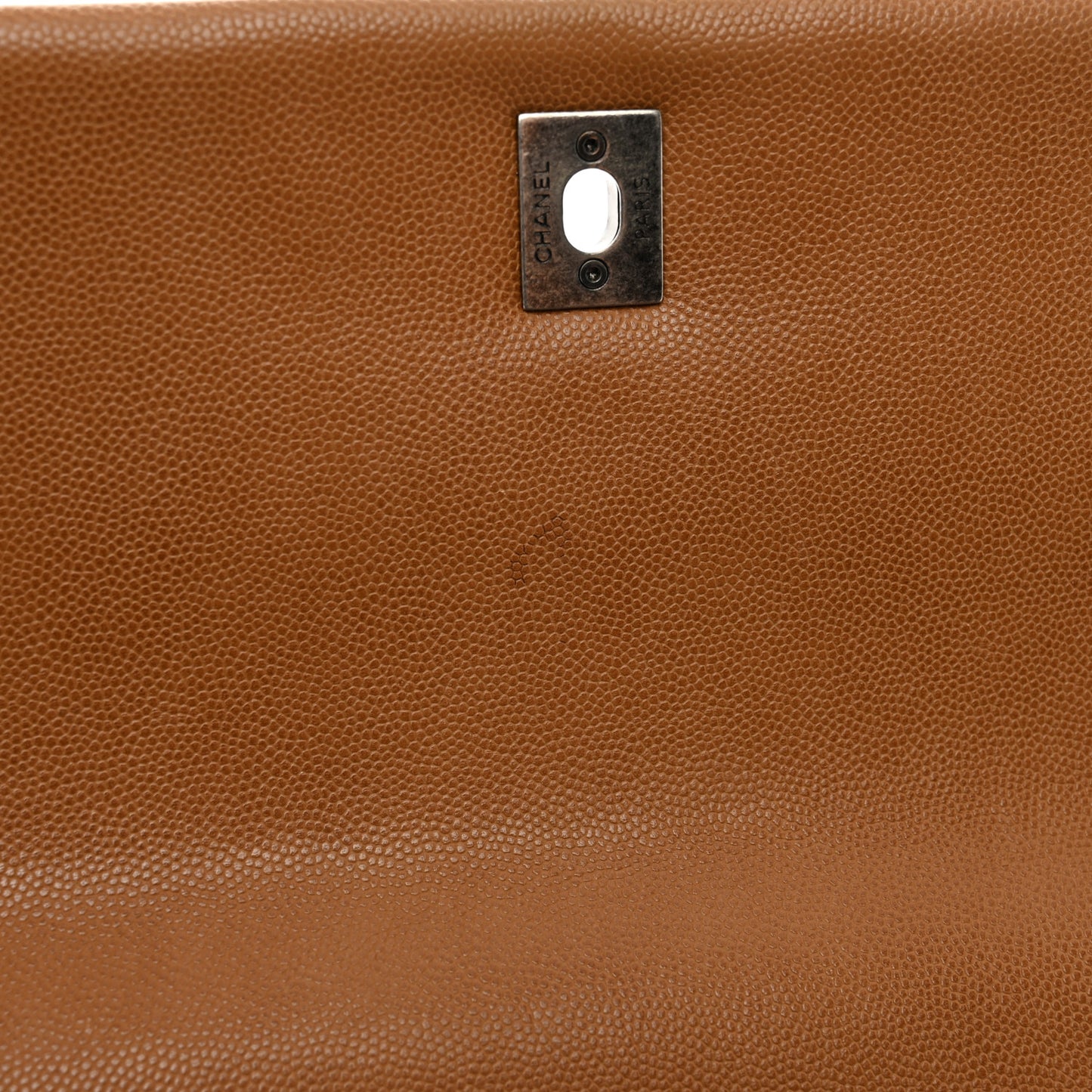 Caviar Quilted Medium Coco Handle Flap Camel