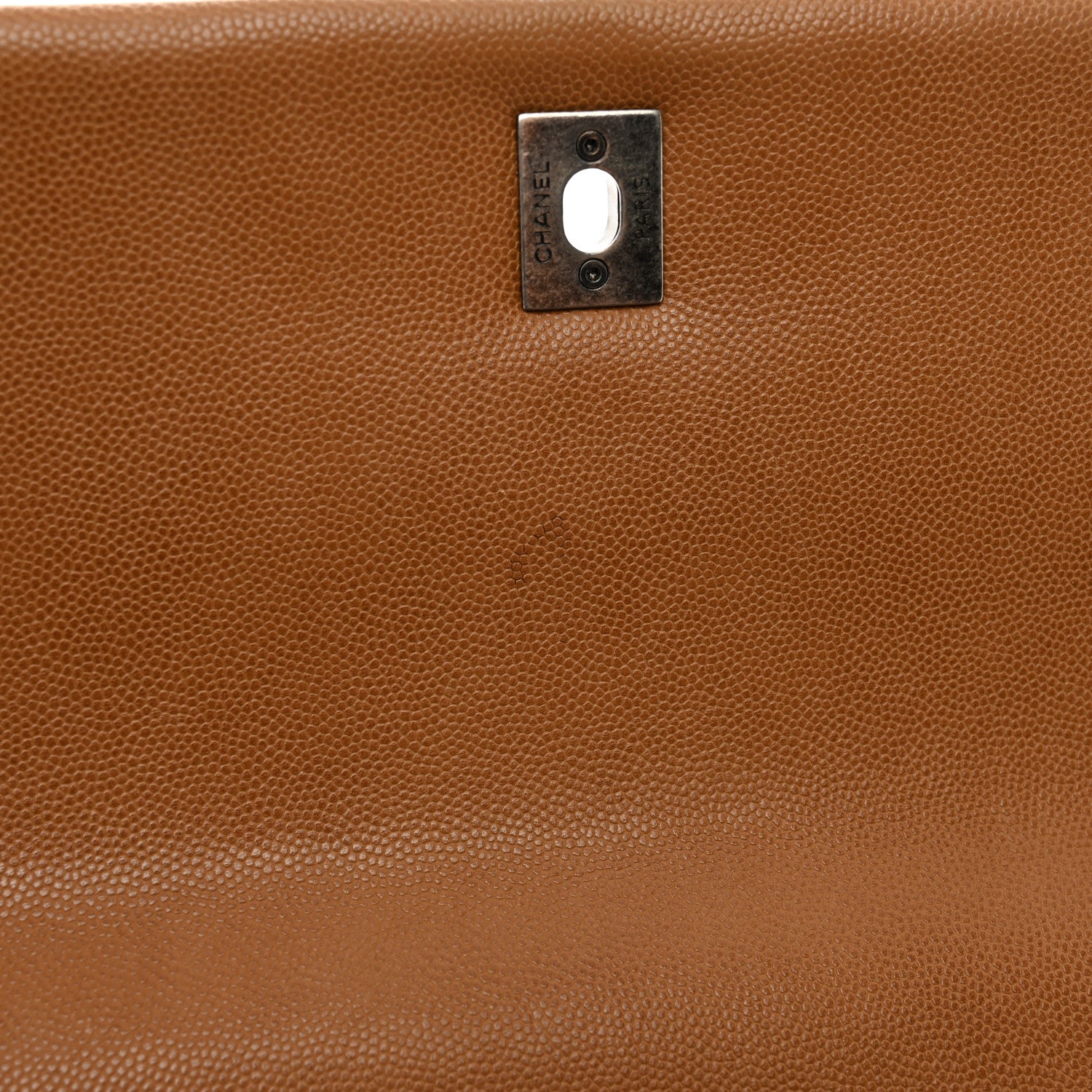 Chanel Caviar Quilted Medium Coco Handle Flap Camel 13 of 14