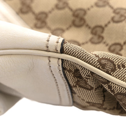 Gucci Monogram Medium New Britt Hobo Tote Off White 15 of 15
