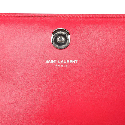 Saint Laurent Smooth Calfskin Small Monogram Kate Satchel Bubblegum 6 of 7