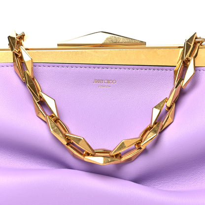 Jimmy Choo Box Calfskin Diamond Frame Clutch Wisteria 7 of 9