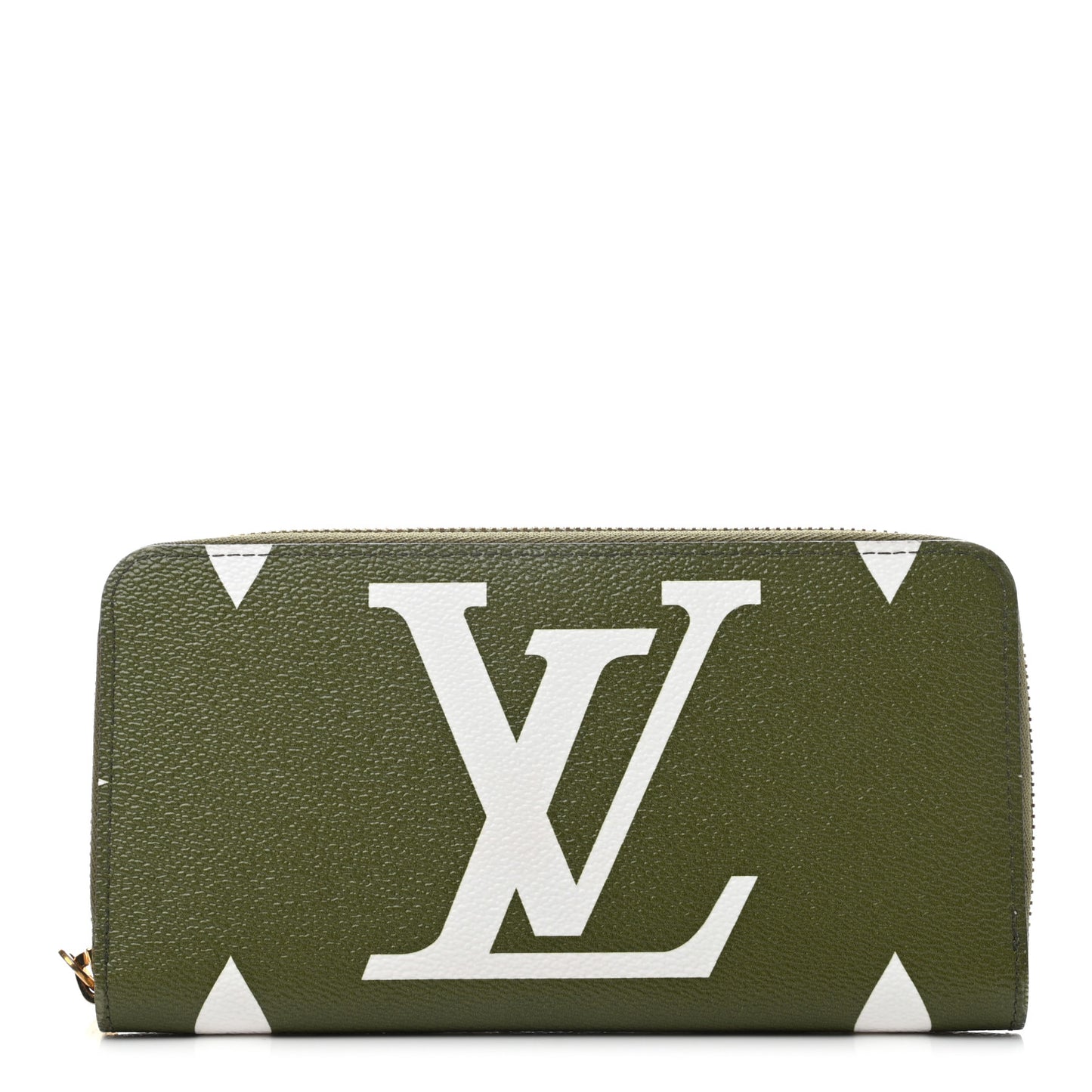 Monogram Giant Zippy Wallet Kaki White