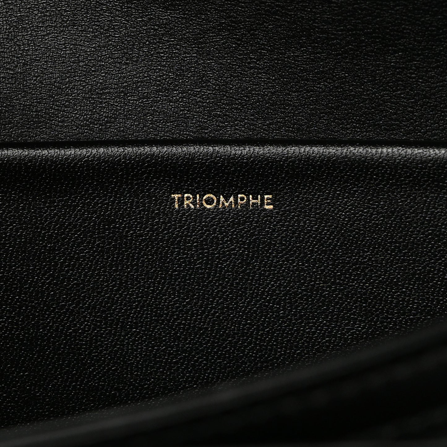 Shiny Calfskin Medium Triomphe Black