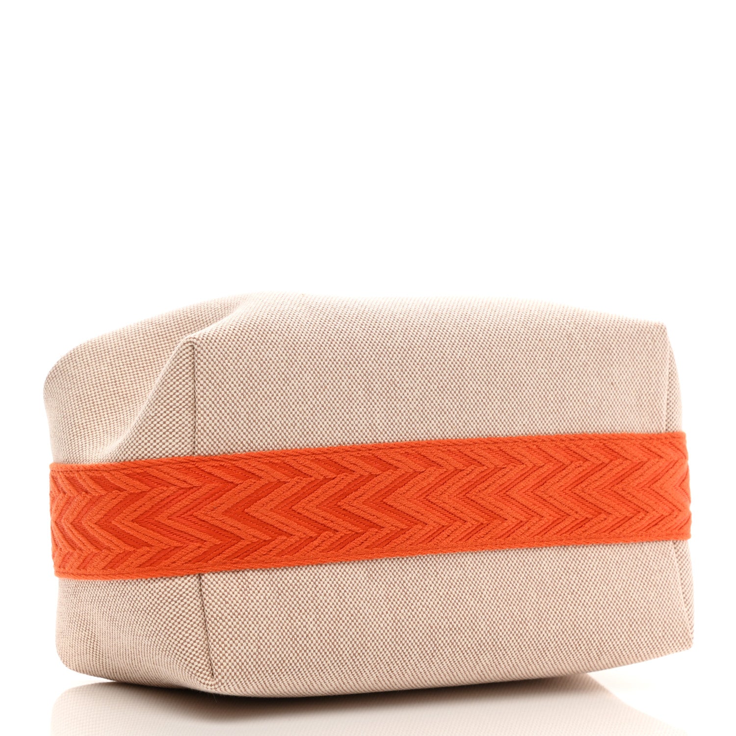Hermes Canvas Small Bride-A-Brac Pouch Natural Orange 4 of 9