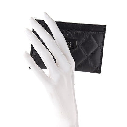 Chanel Aged Calfskin Quilted Reissue Card Holder So Black 2 of 9