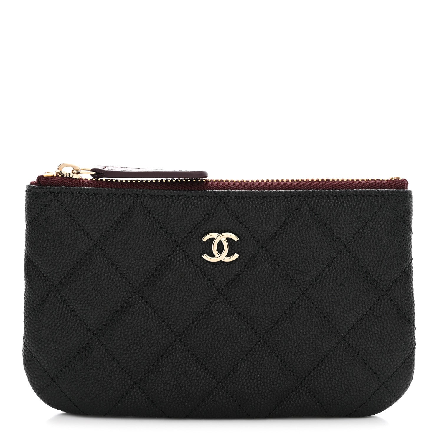 Chanel Caviar Quilted Small Cosmetic Case Black 1 of 8